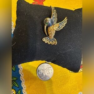 Colorful Bird Brooch